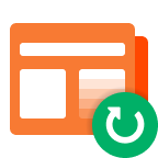 Dialog box with refresh icon